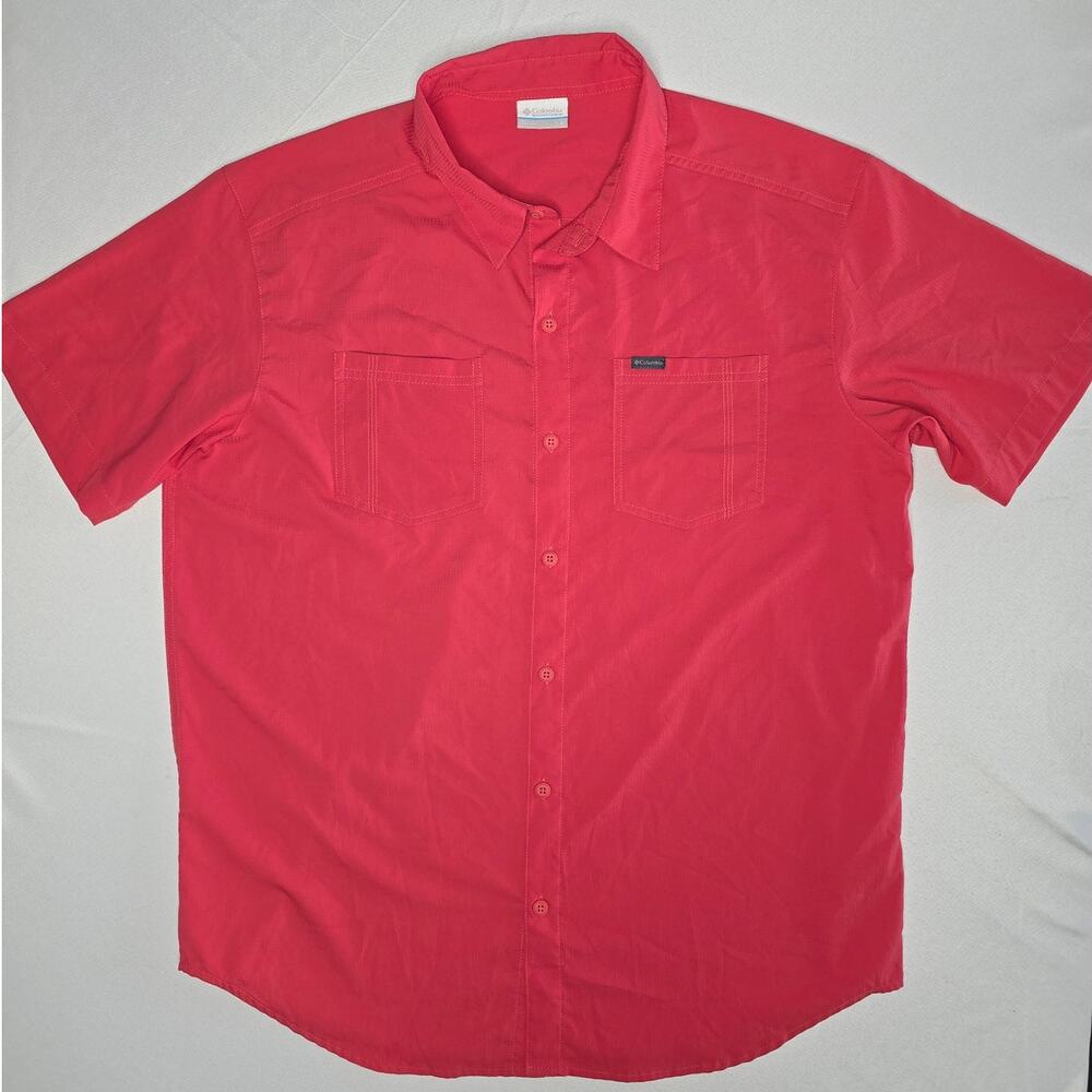 Columbia button-up shirt short-sleeve Size L